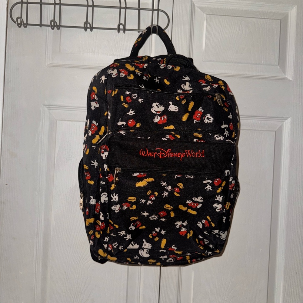 Disney Black and Red Mickey Mouse Backpack